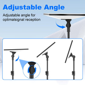 futrue-wolker tripod fully extended to 49 inches providing elevated signal position