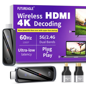 Futureagle front units showing compact transmitter and receiver, simplifying cable-free setups