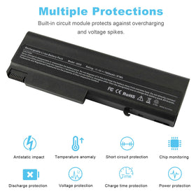 Futurebatt 9Cell 7800mAh battery compatibility list confirms HP EliteBook and ProBook support.