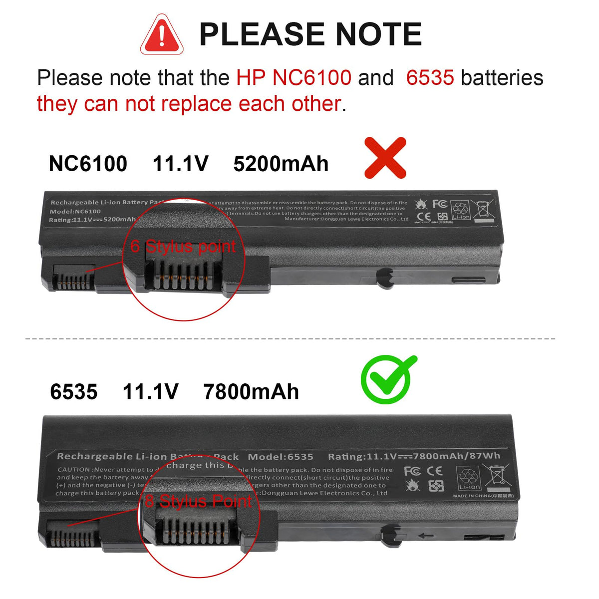 Futurebatt 9Cell 7800mAh battery front view boosts reliable power on the go.