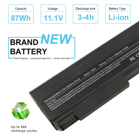 Futurebatt 9Cell 7800mAh battery label shows compatible part numbers for quick matching.