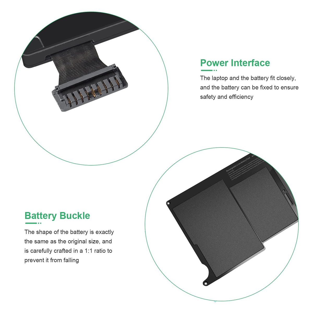 Futurebatt A1406 compatibility label verifies fit across MacBook Air models
