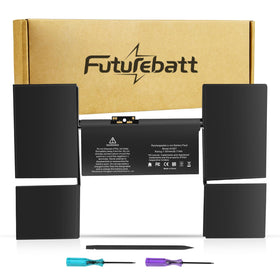 Futurebatt A1527 front view showing battery shape and fit benefit