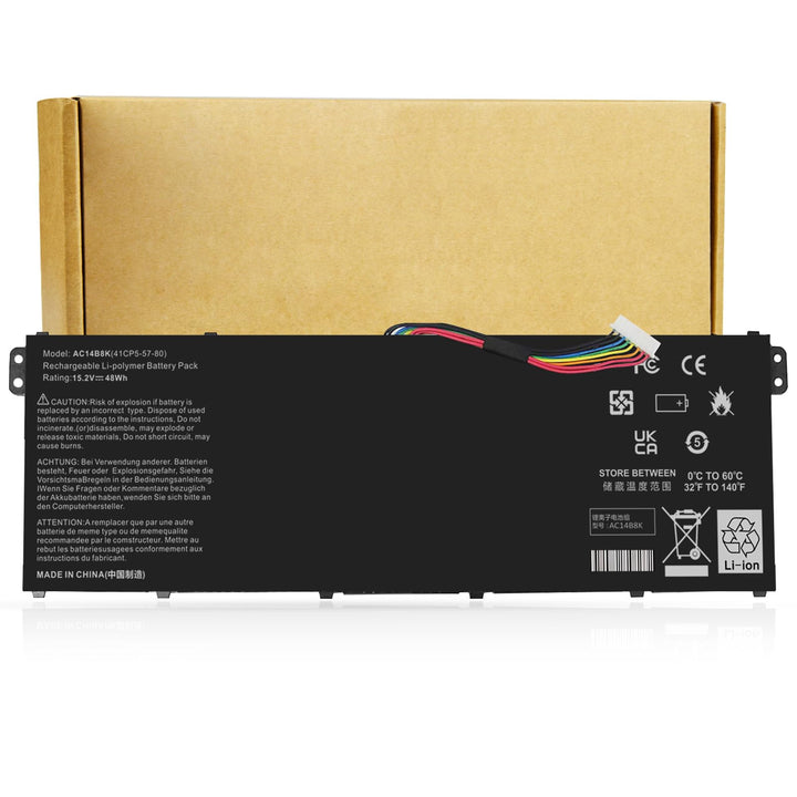 Futurebatt battery front view showing model and benefits for easy replacement