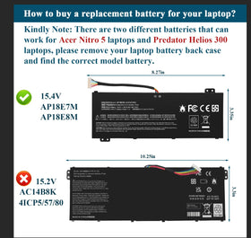 Futurebatt AP18E7M battery pack shot highlighting 58.75Wh capacity for longer use.