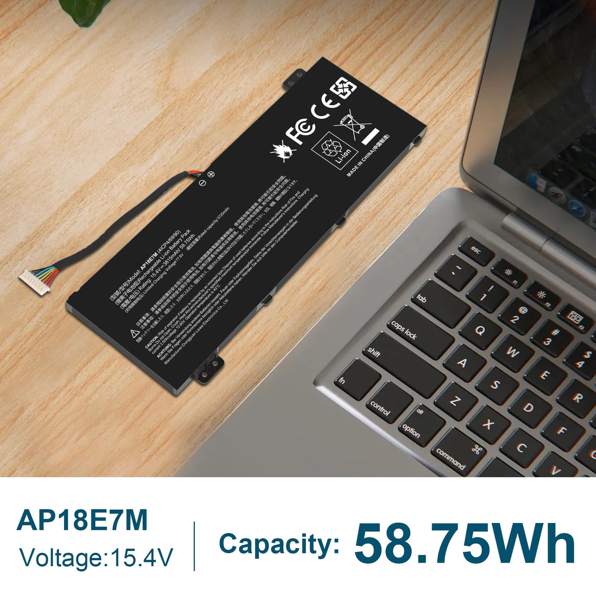 Futurebatt AP18E7M durable build for daily laptop power.
