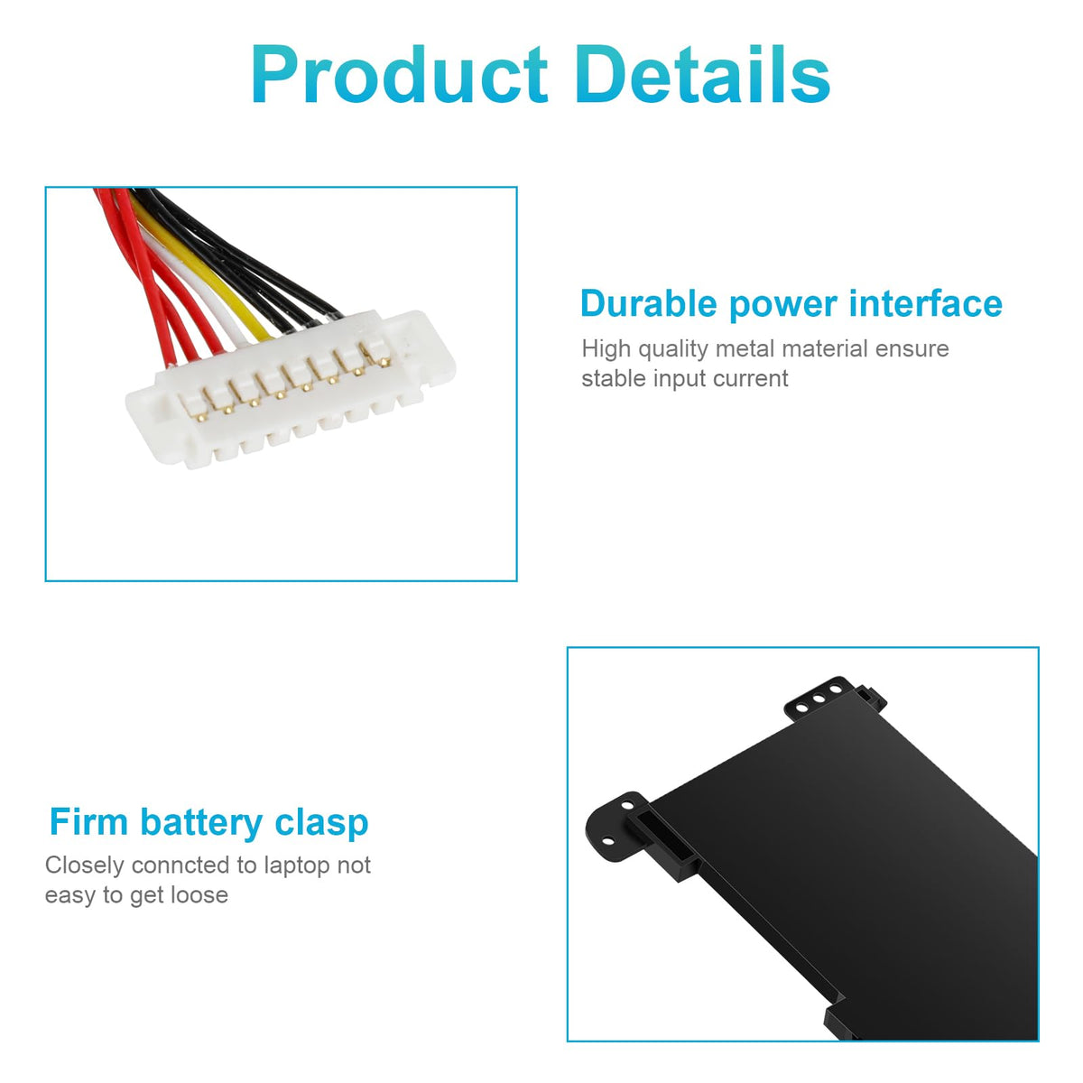 Futurebatt label and specs sticker verifying compatible part numbers