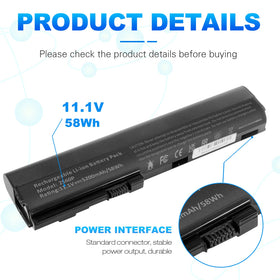 Futurebatt 5200mAh battery for HP EliteBook 2570p packshot ready-to-use replacement