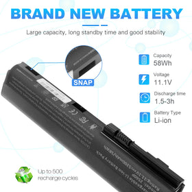 Futurebatt compatibility label 632423-001 demonstrates broad EliteBook fit