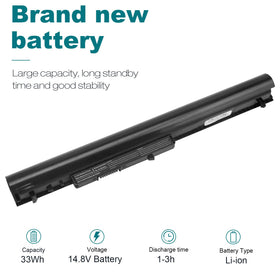 Futurebatt OA03/OA04 battery keeps HP notebooks running smoothly on the go.