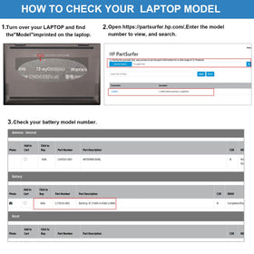 Futurebatt close-up label with model numbers for easy verification benefit