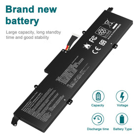 Futurebatt battery next to ruler illustrating compact size and fit