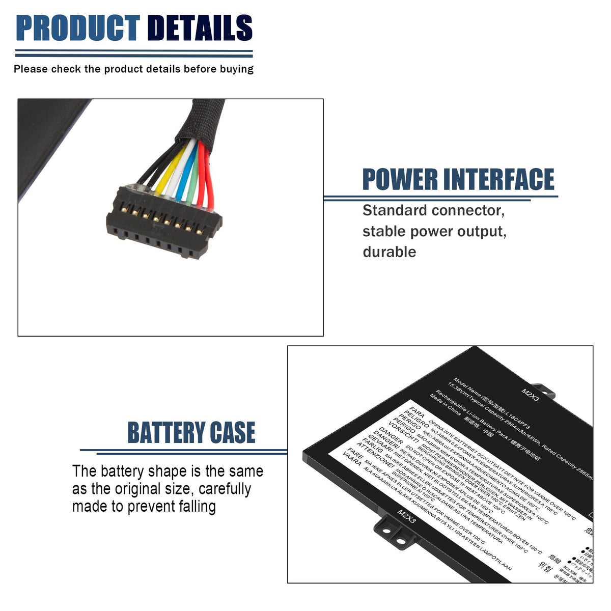Futurebatt internal cell layout close-up showing high-quality assembly