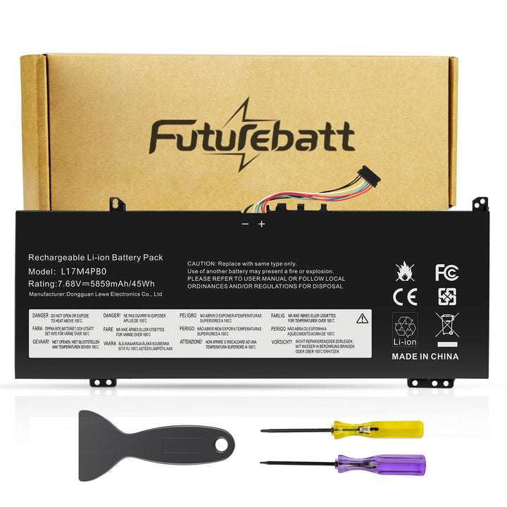 Futurebatt front packaging showing battery and compatibility list for quick identification