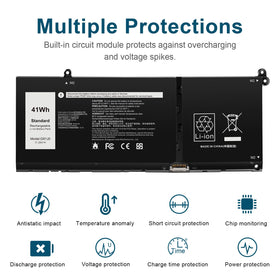 Futurebatt battery installed in a Dell laptop showing restored runtime benefit