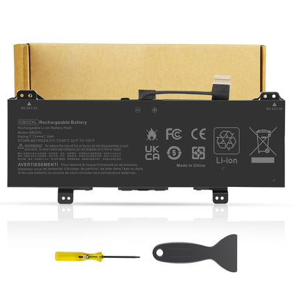 Futurebatt GB02XL battery - front view - reliable daily power for HP Chromebooks.