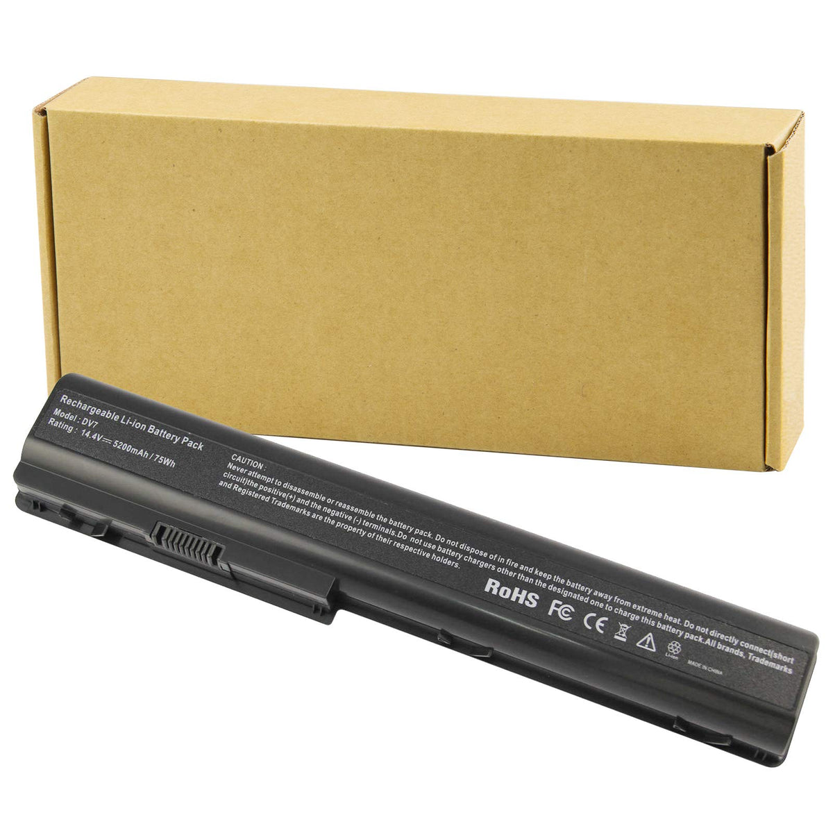 Futurebatt HP 480385-001 battery pack for extended laptop runtime.