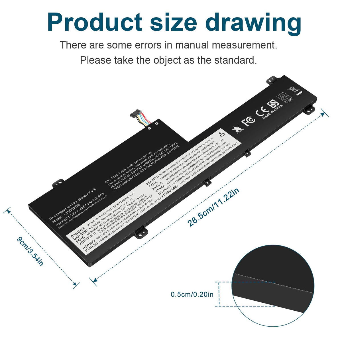 Futurebatt battery installed in a Lenovo Flex 5 illustrating straightforward replacement