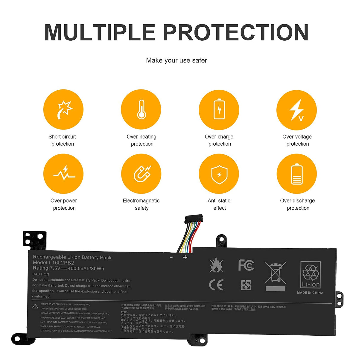 Futurebatt label and specs close-up showing voltage and capacity for confident matching