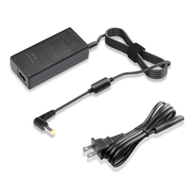 Futurebatt adapter placed on a desk with laptop showing work-ready charging convenience