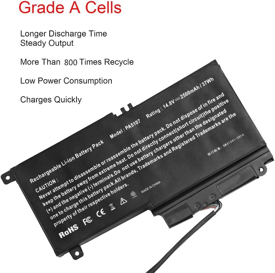 Futurebatt label close-up showing specs and compatibility benefits