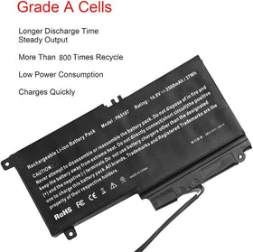 Futurebatt label close-up showing specs and compatibility benefits
