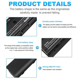 Futurebatt PI06/PI09 battery for HP Envy 15, extended runtime and reliable power.