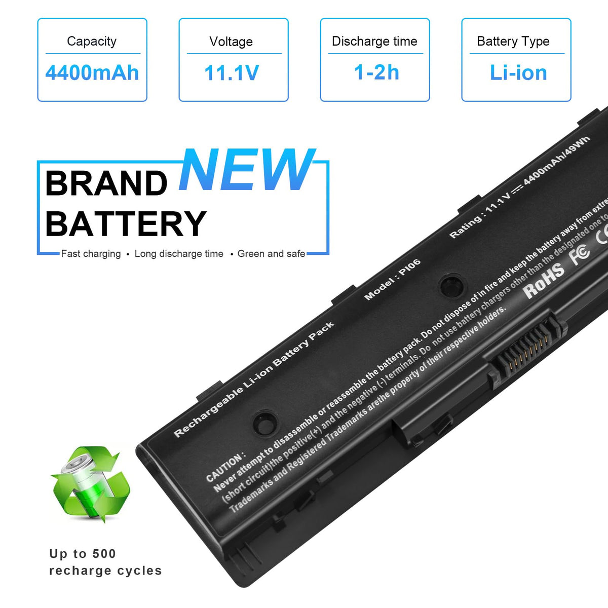 Futurebatt PI06/PI09 battery for HP Envy 17, long-use feel and safe charging.