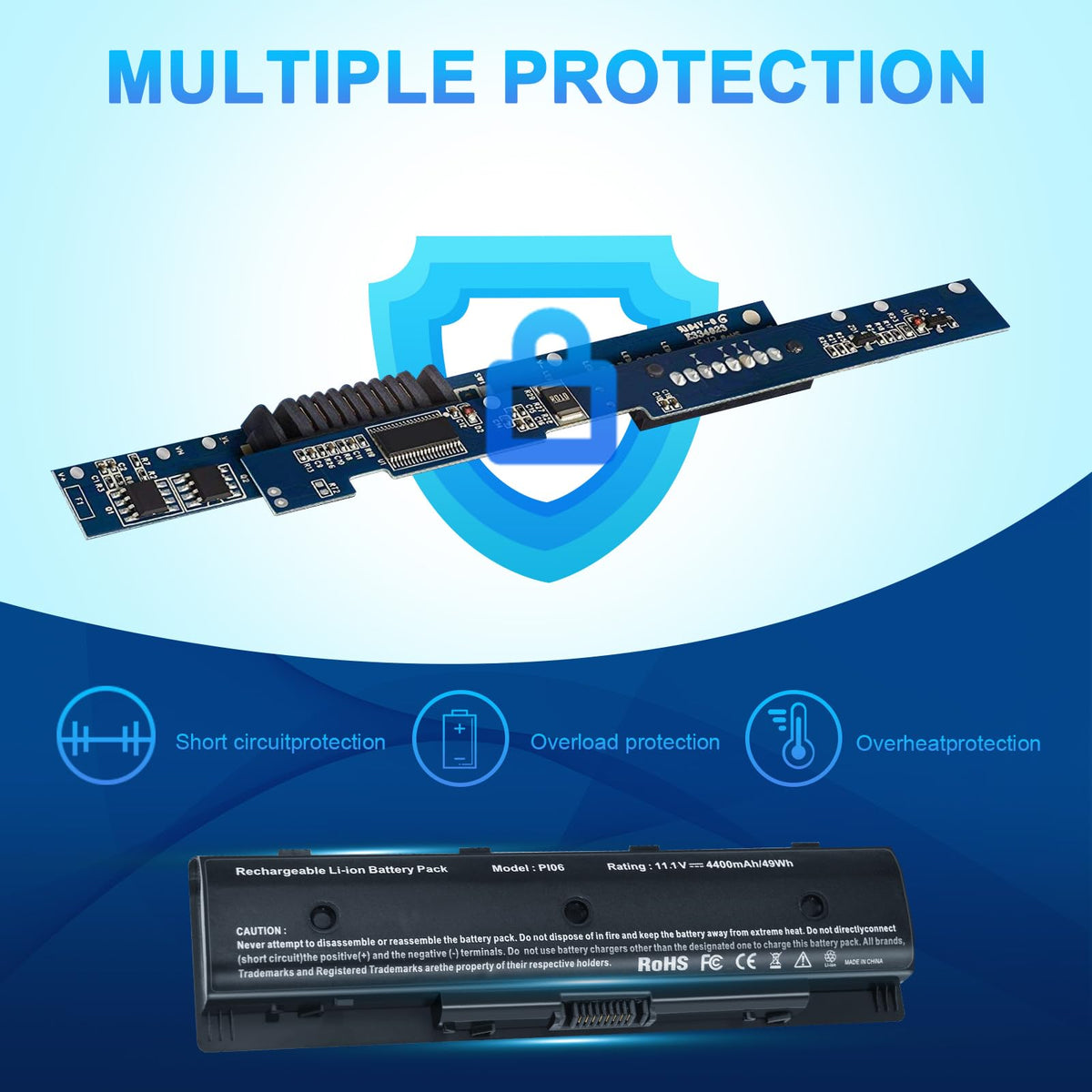 Futurebatt PI06/PI09 battery for HP Envy Leap Motion, steady power on the go.