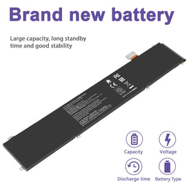 Futurebatt RC30-0248 80Wh battery label highlighting long-lasting power