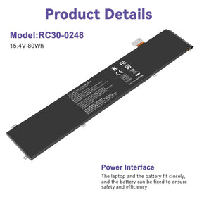 Futurebatt RC30-0248 quality check stamp on the battery