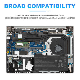 Futurebatt RE03XL battery assembly with cells, reliable HP ProBook upgrade.
