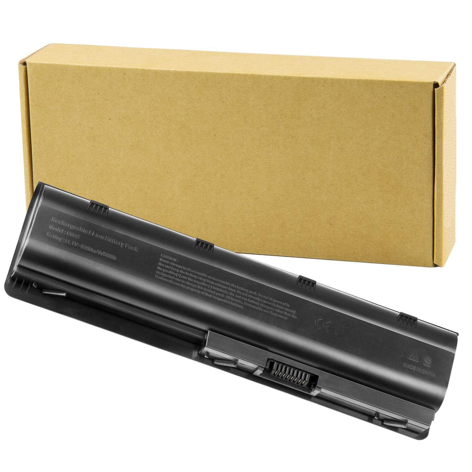 Futurebatt spare battery HP-593553-001 front view showing 58Wh capacity