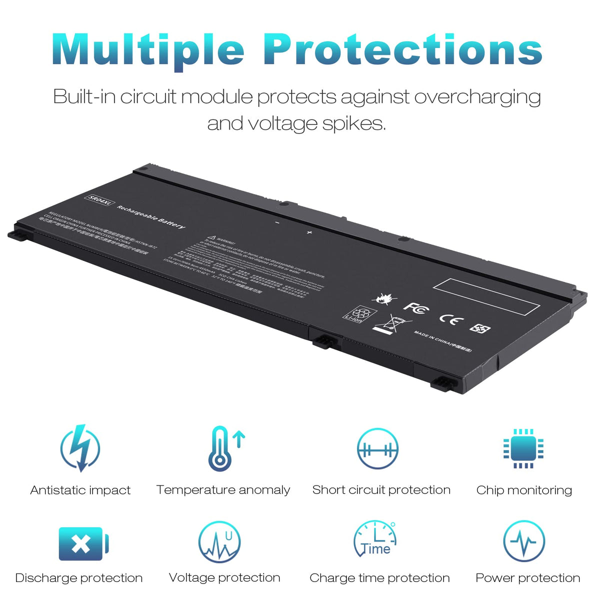 Futurebatt SR04XL battery side connector for easy plug-in