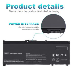 Futurebatt SR04XL compatibility chart supports HP Omen and Pavilion