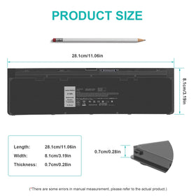 Futurebatt side profile highlighting slim 3-cell pack for easy installation
