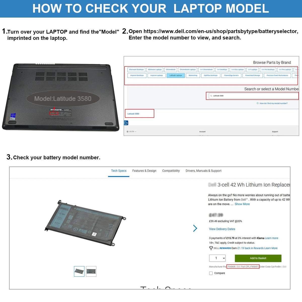 Futurebatt WDXOR battery label, aiding quick model verification.