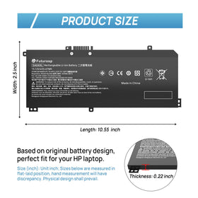 FUTUROSP SA04XL installation guide image, showing safe replacement steps for HP Envy X360.