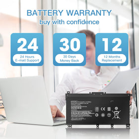 FUTUROSP HT03XL battery in laptop demonstrates extended portable use.