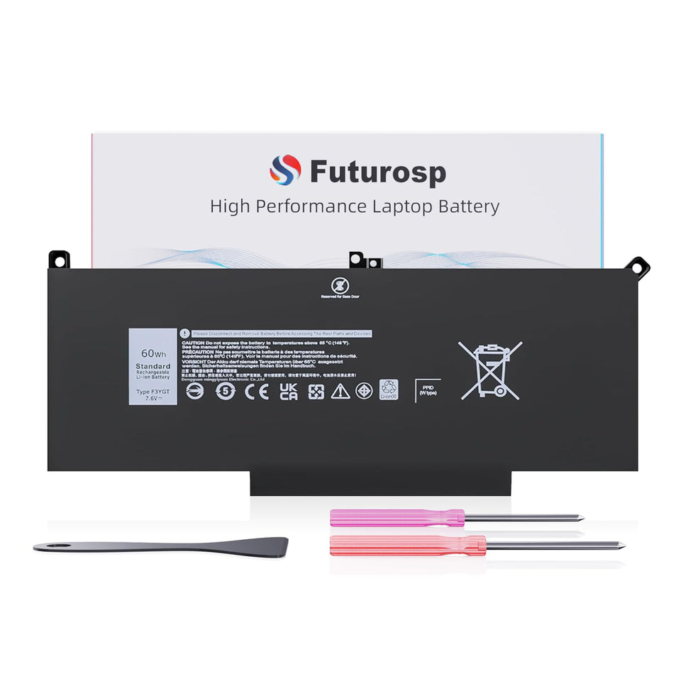 FUTUROSP Latitude 7480/7490 60Wh battery for Dell, extended portable power.