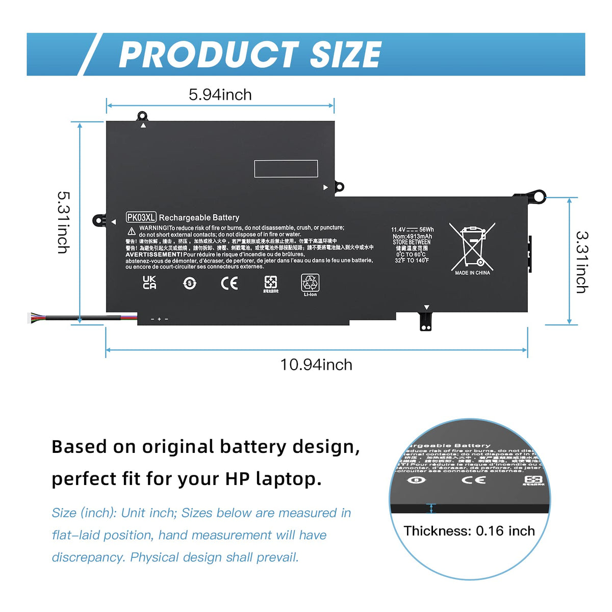 Compatibility view showing FUTUROSP PK03XL with HP Spectre X360 13 inch series