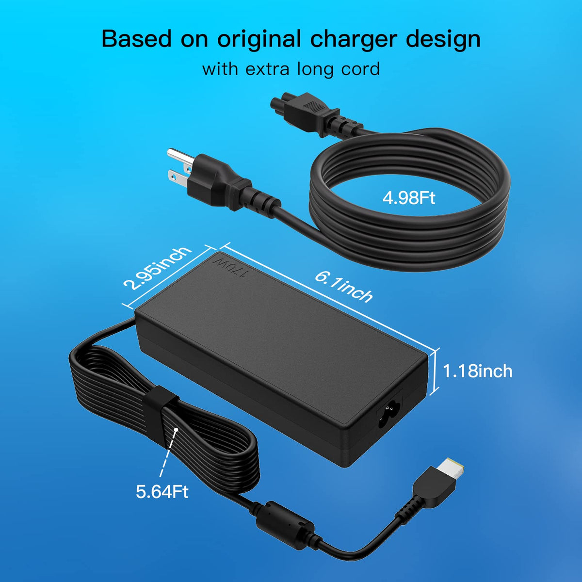 FUTUROSP adapter plugged into Lenovo ThinkPad demonstrating stable power delivery while working