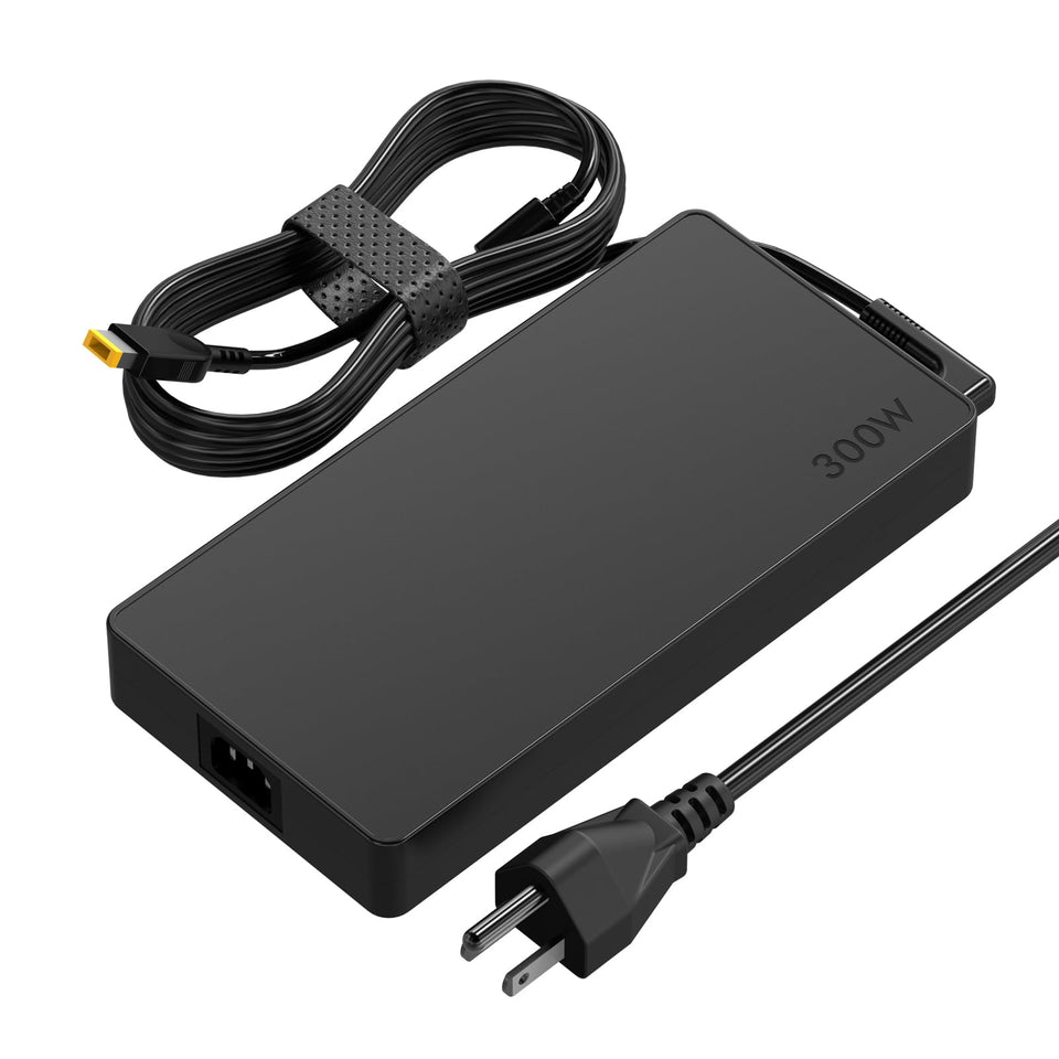 Futurosp 300W laptop charger design, ready for travel and fast power delivery