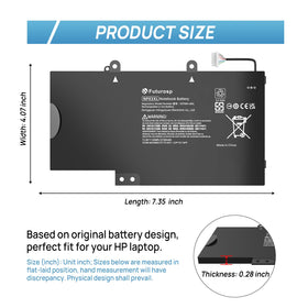 FUTUROSP NP03XL battery pack for HP Envy, secure packaging and compatibility