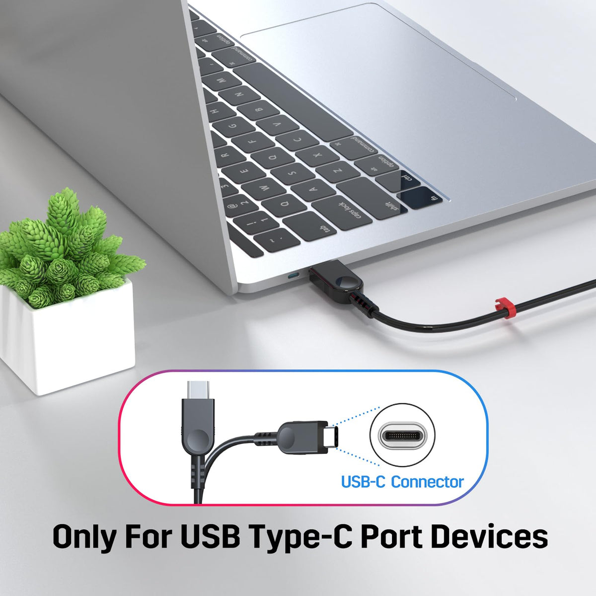 futurosp usbc plug closeup highlighting secure Type-C connection