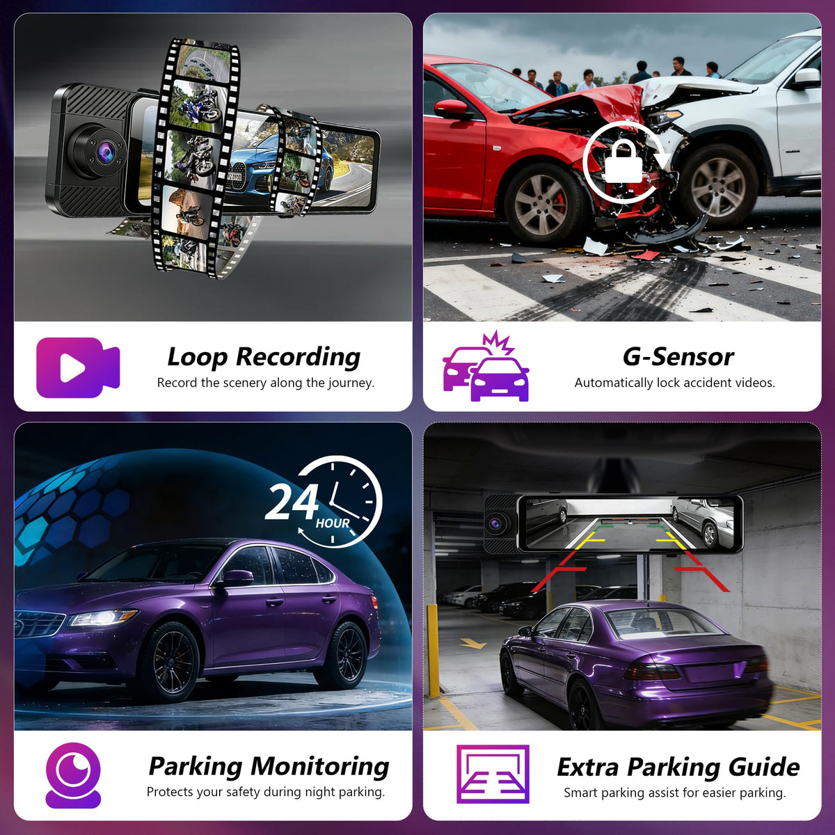 fuyuadas 24h parking monitor provides continuous security while parked