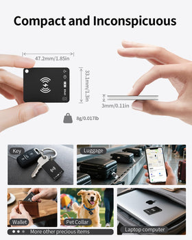 FVJ Air Tracker Tag compact size fits wallets and small items.