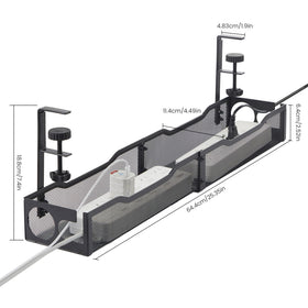 FXKJGHP open-top tray showing easy cable routing and access benefit