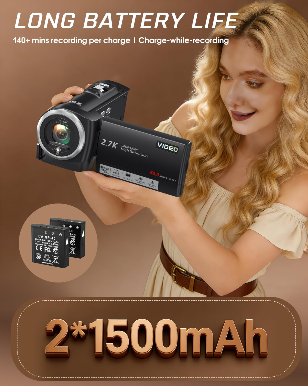 Fxmug camcorder can function as a webcam for live streams.