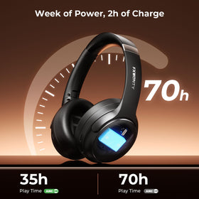 FXWONTY headphones fast charging indicator for quick power boost